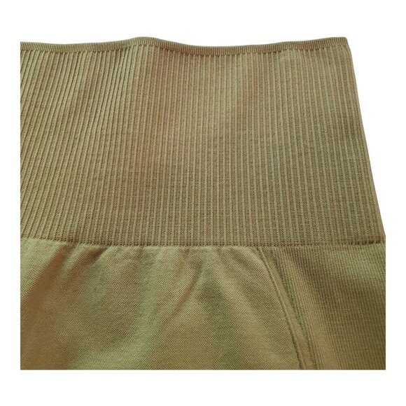 THIRD LOVE SZ L Flex Seamless Sculpting Green Compression Leggings - Picture 4 of 6